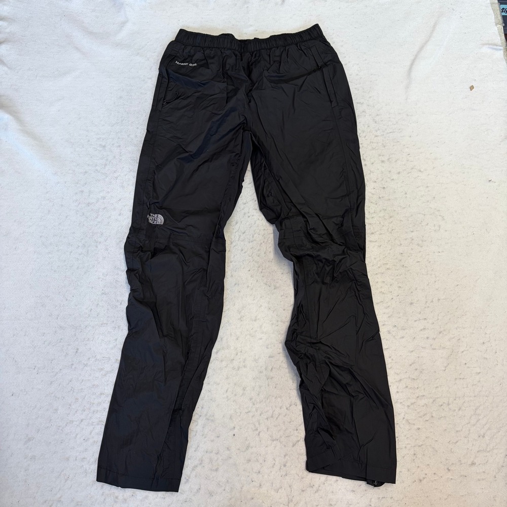 The North Face Rain Pants Womens Medium Black HyVent 2.5L Waterproof Hiking